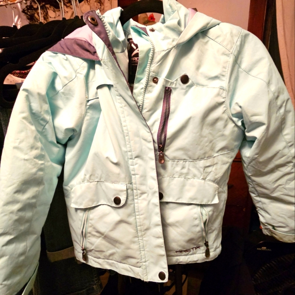 Arctix winter coat, girls size 5, light teal